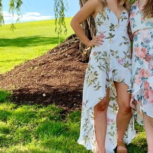 Floral Asymmetrical Dress